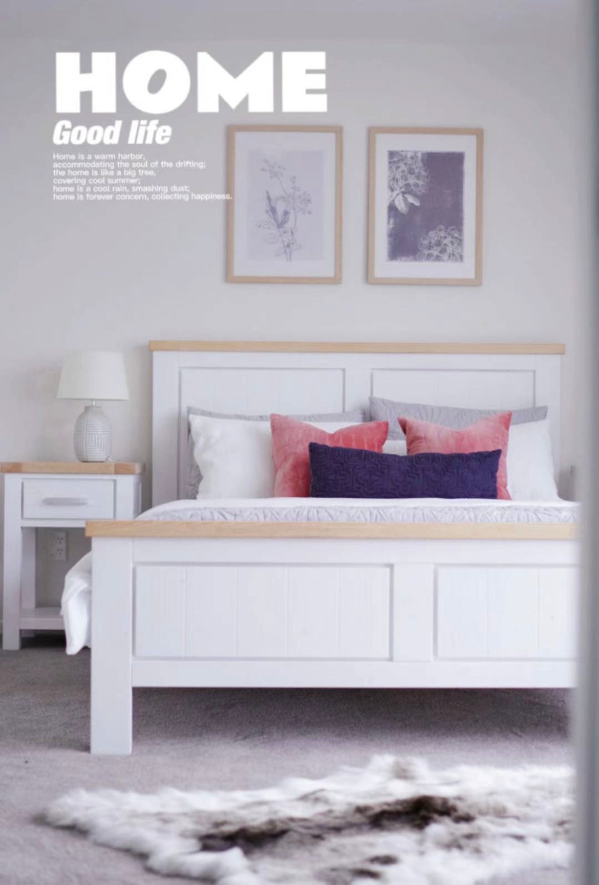 Sicily 1-Drawer Bedside Table