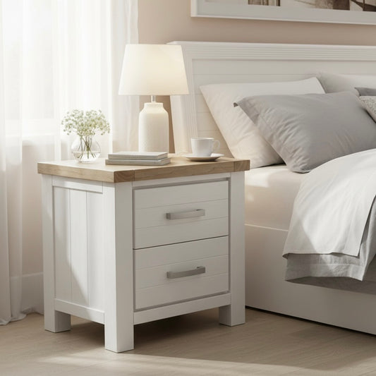 Sicily 2-Drawer Bedside Table