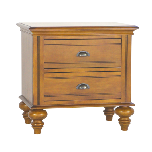New Country 2-Drawer Bedside Table