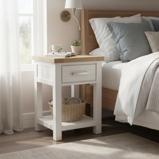 Sicily 1-Drawer Bedside Table