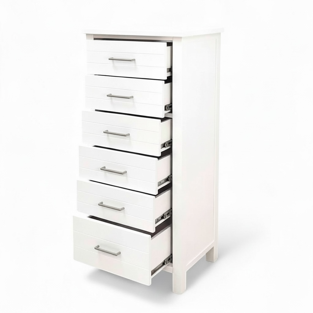 Walton 6-Drawer Slimboy – White