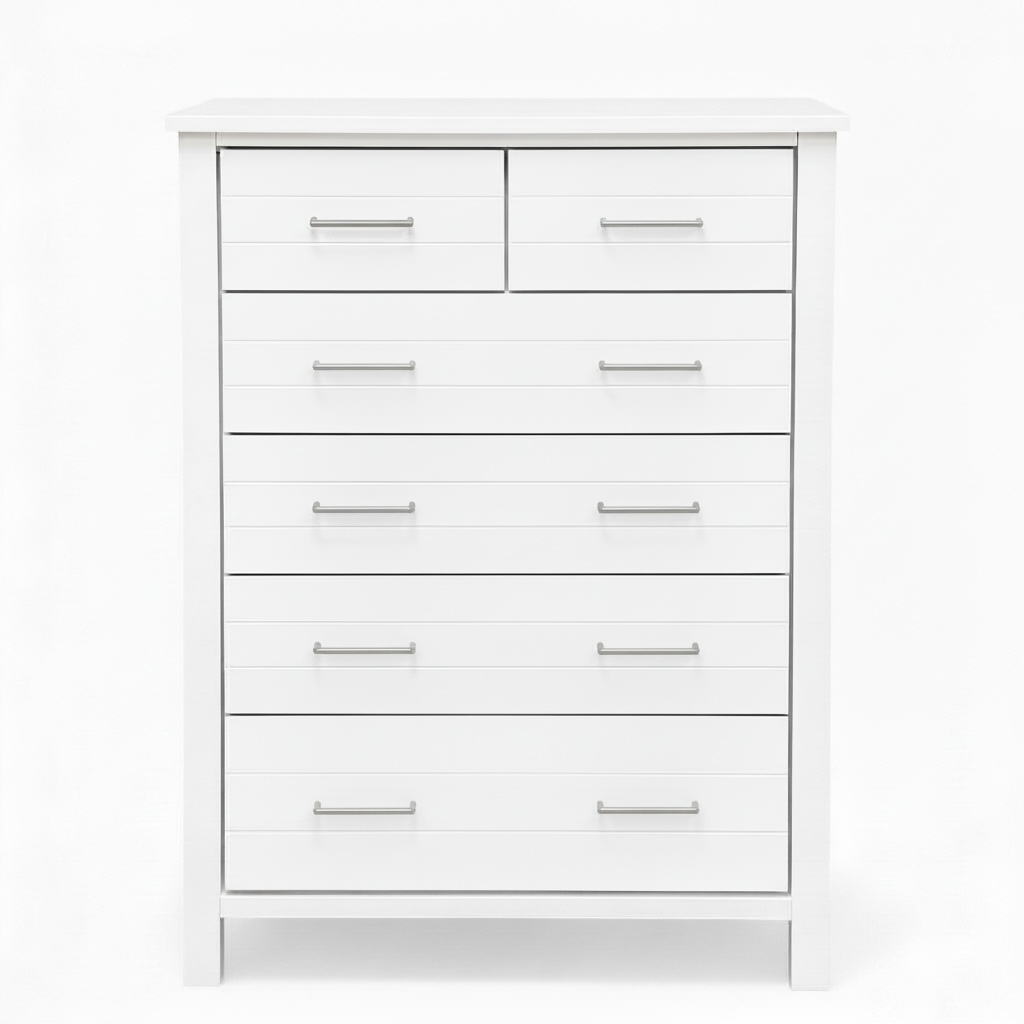 Walton 6-Drawer Chest, White  ETA-30/07/2026