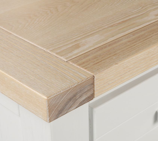 Sicily 1-Drawer White Solid Wood Bedside